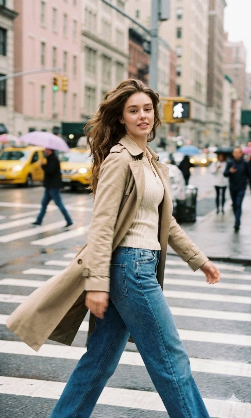 都市街头摄影，时尚动感女性