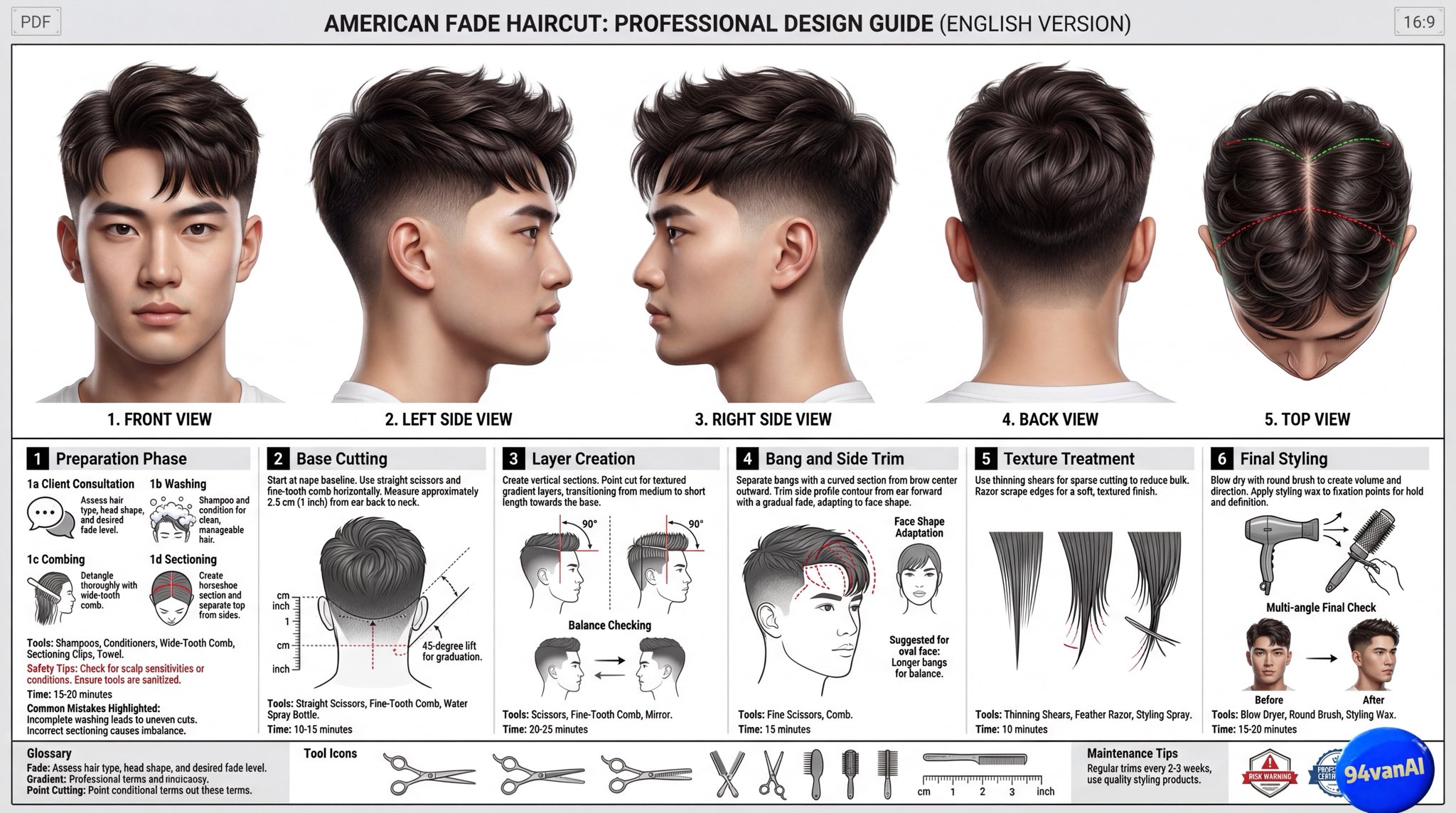 发型设计提示词生成器