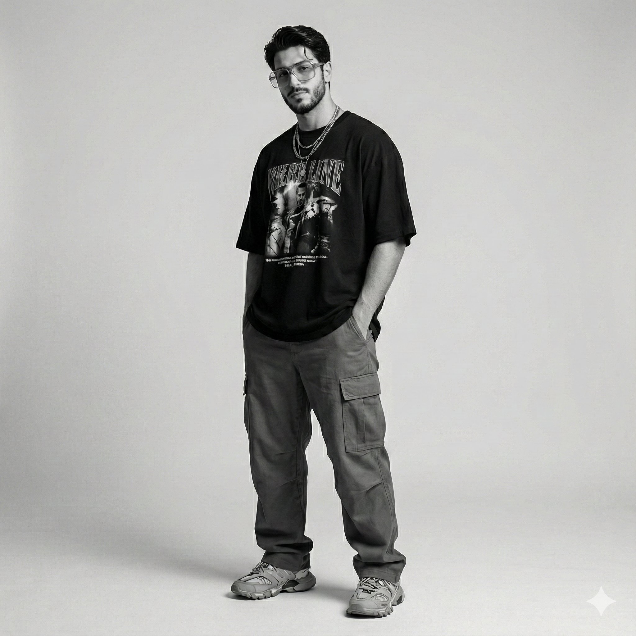 现代风格街头服饰男子摄影