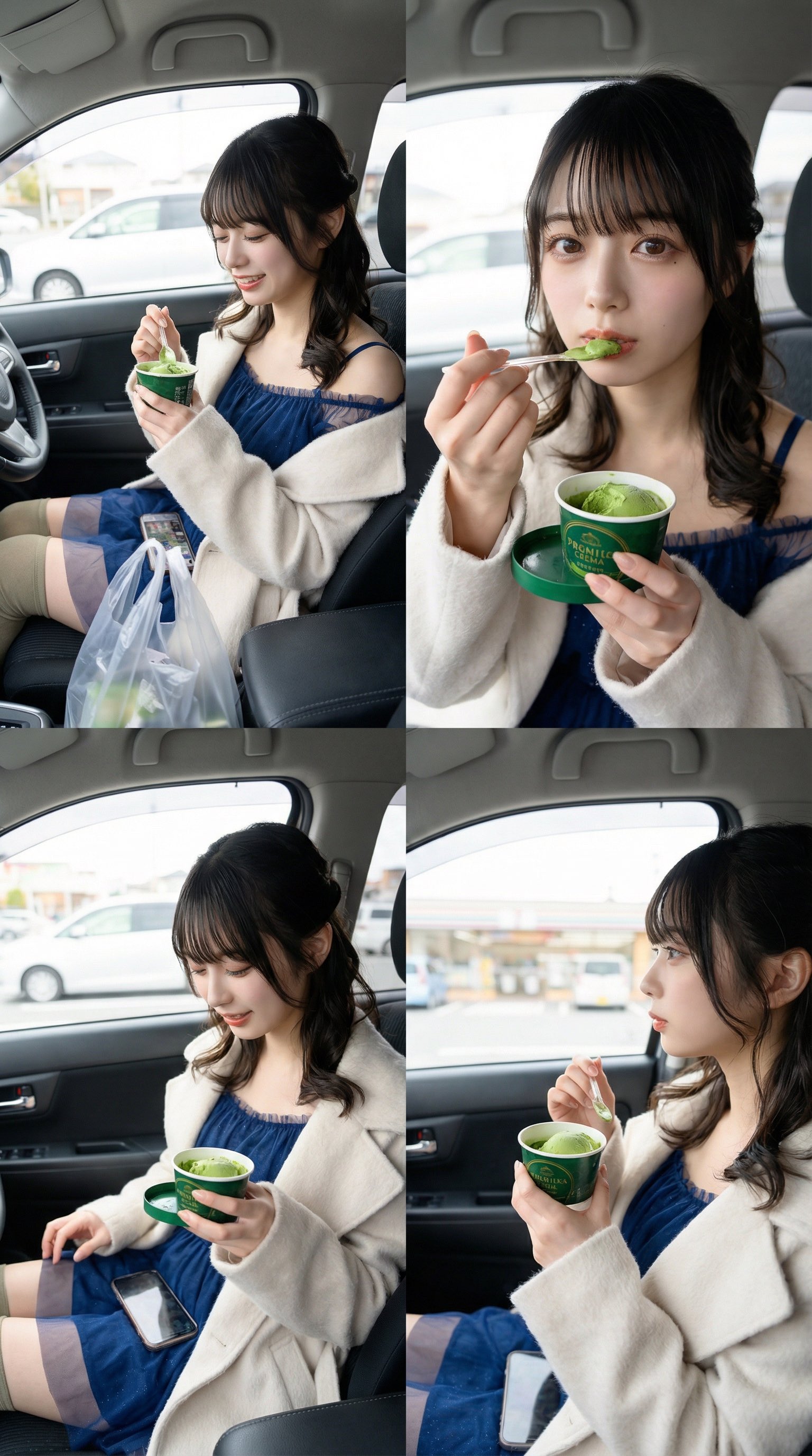 肉まんの次？抹茶アイスクリーム