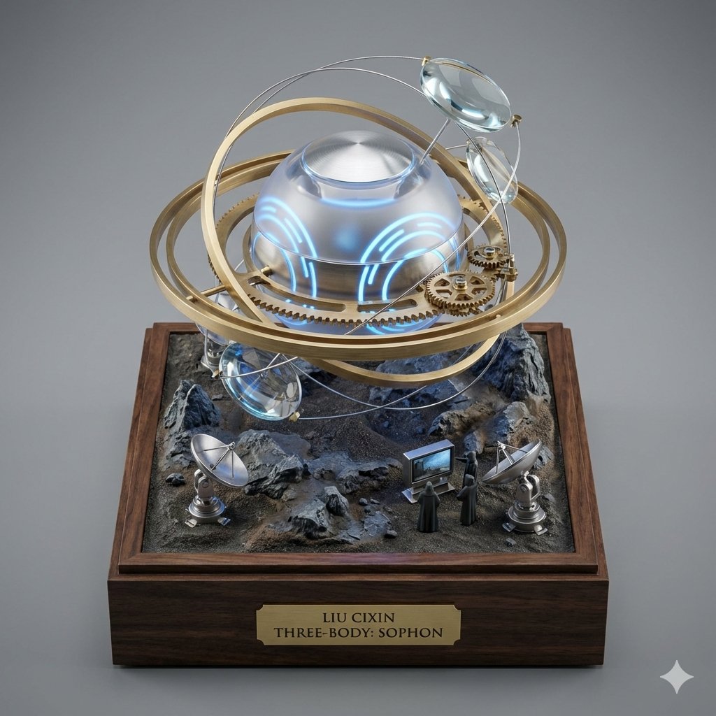 科幻雕塑化呈现：智子与三体星系