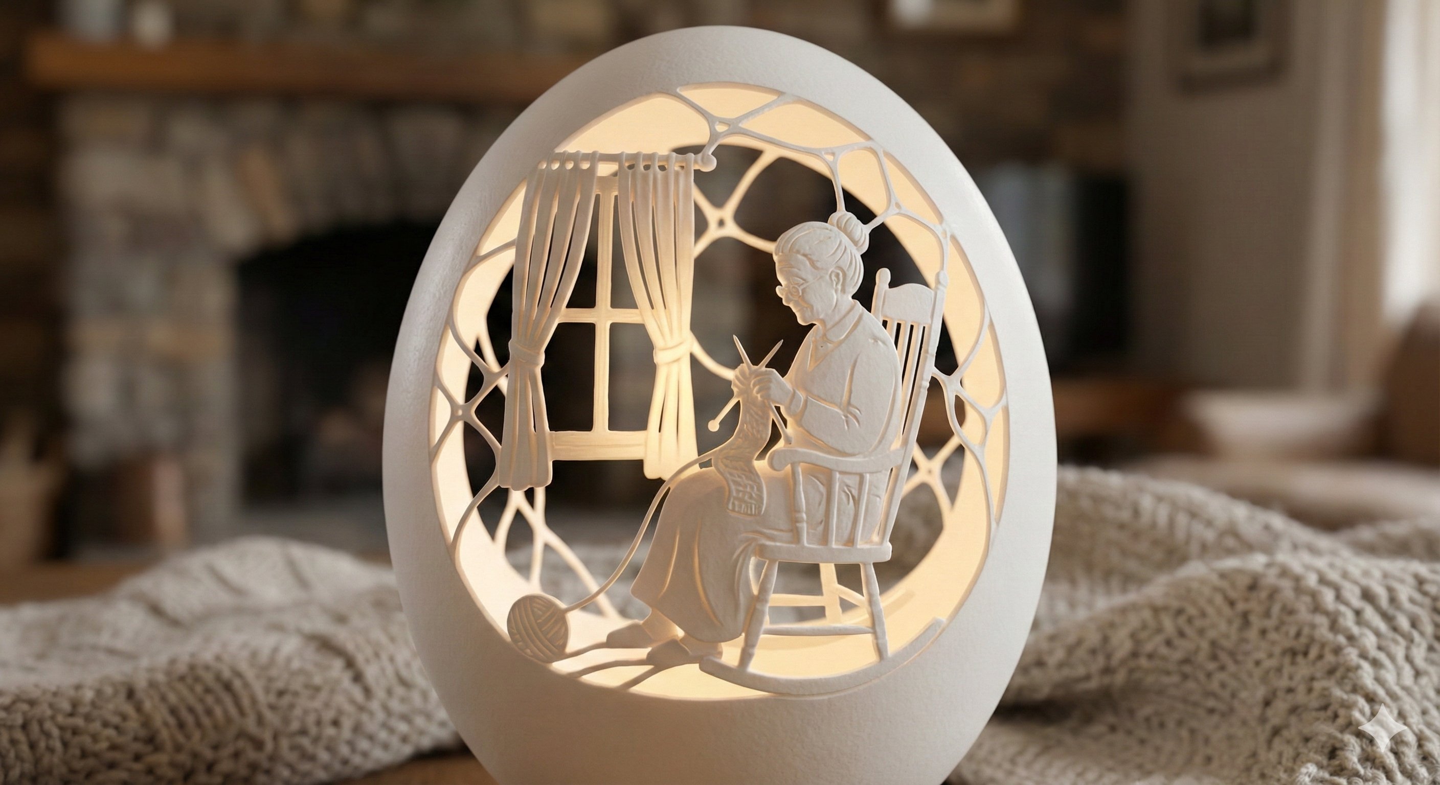 宝玉老师灵感下的蛋雕艺术