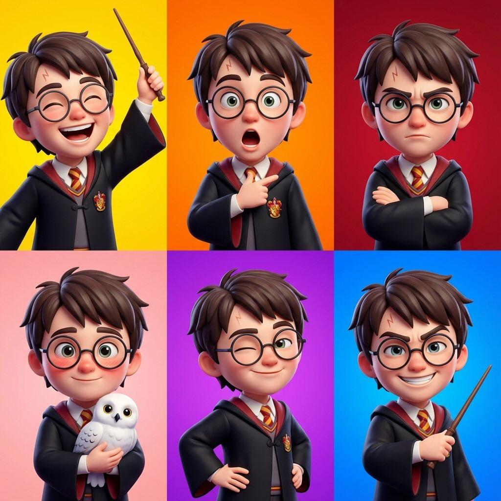 3D卡通风格角色肖像集