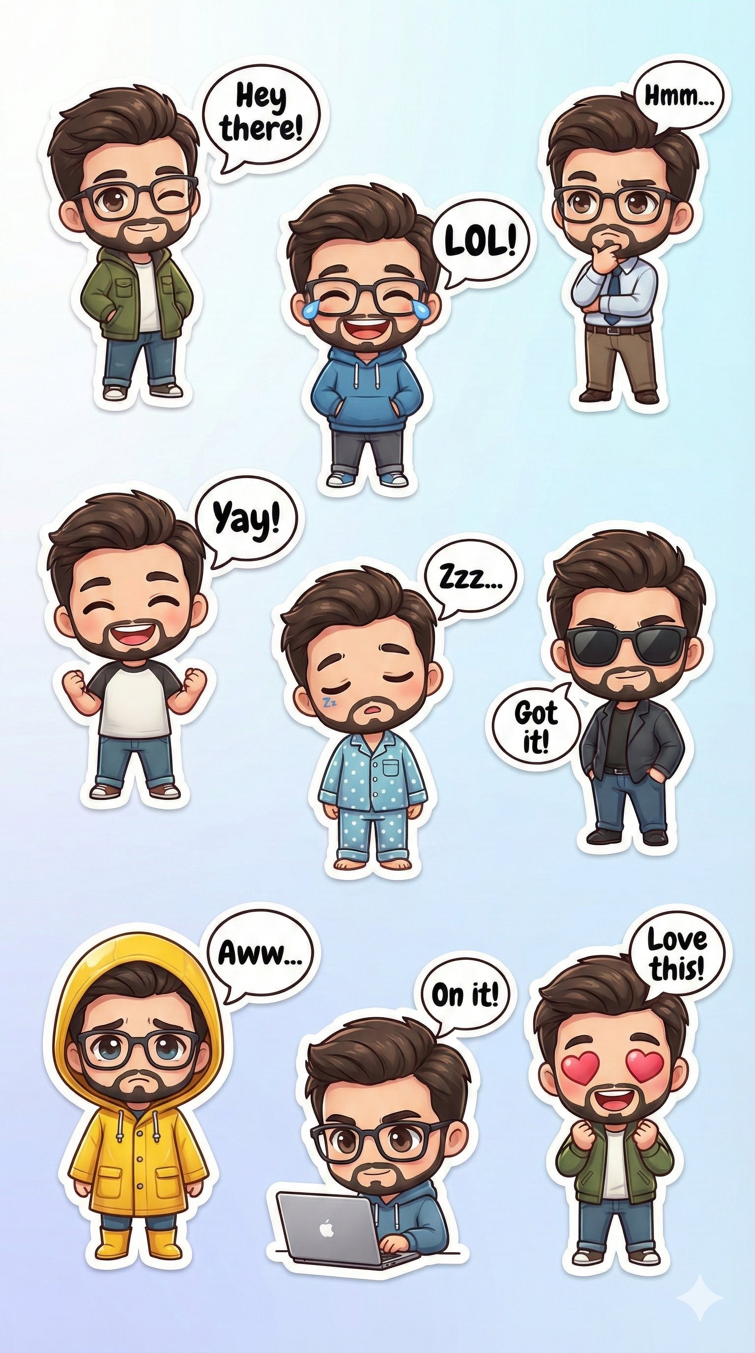 使用Gemini 3.0 Nano Banana Pro制作自己的贴纸包