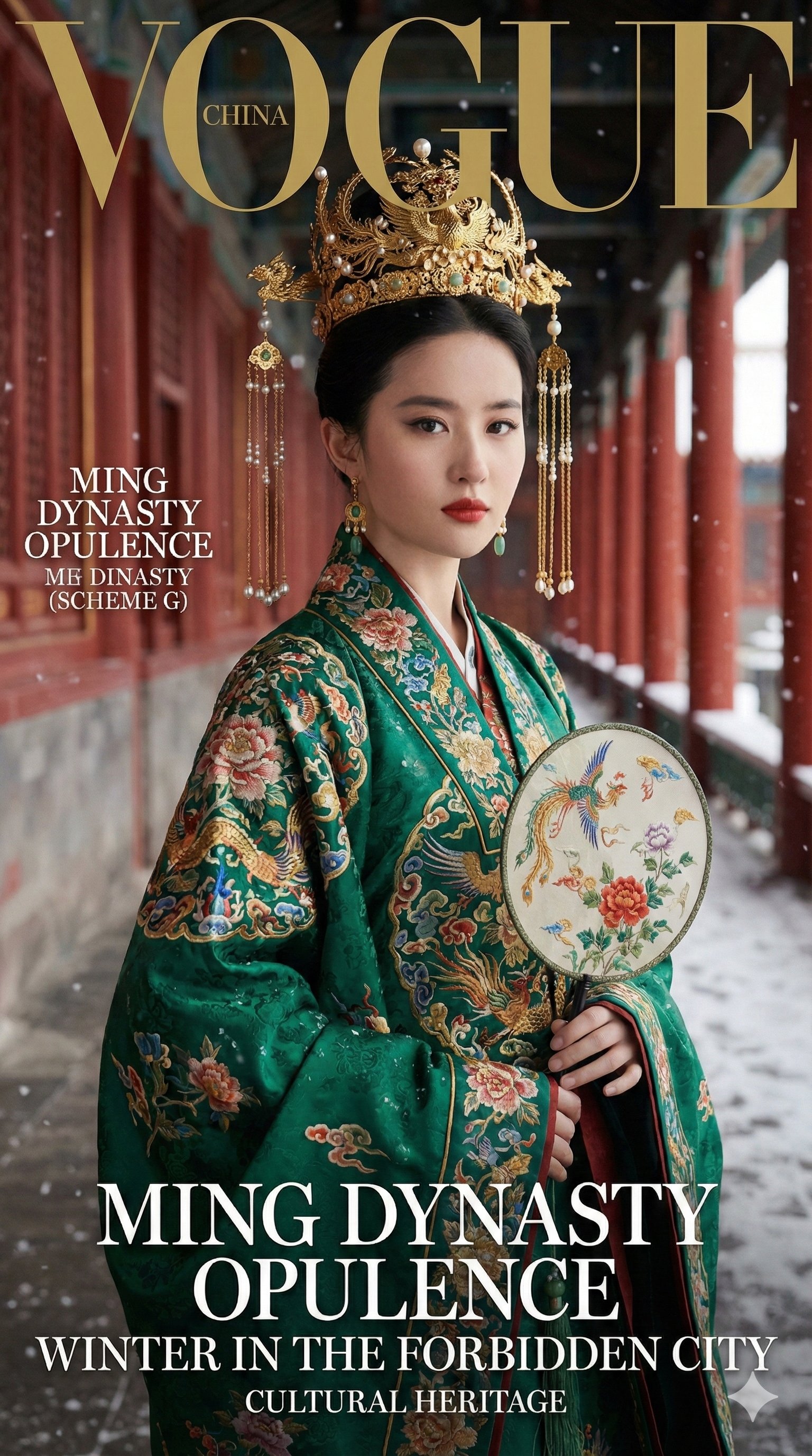 故宫汉服时尚杂志封面