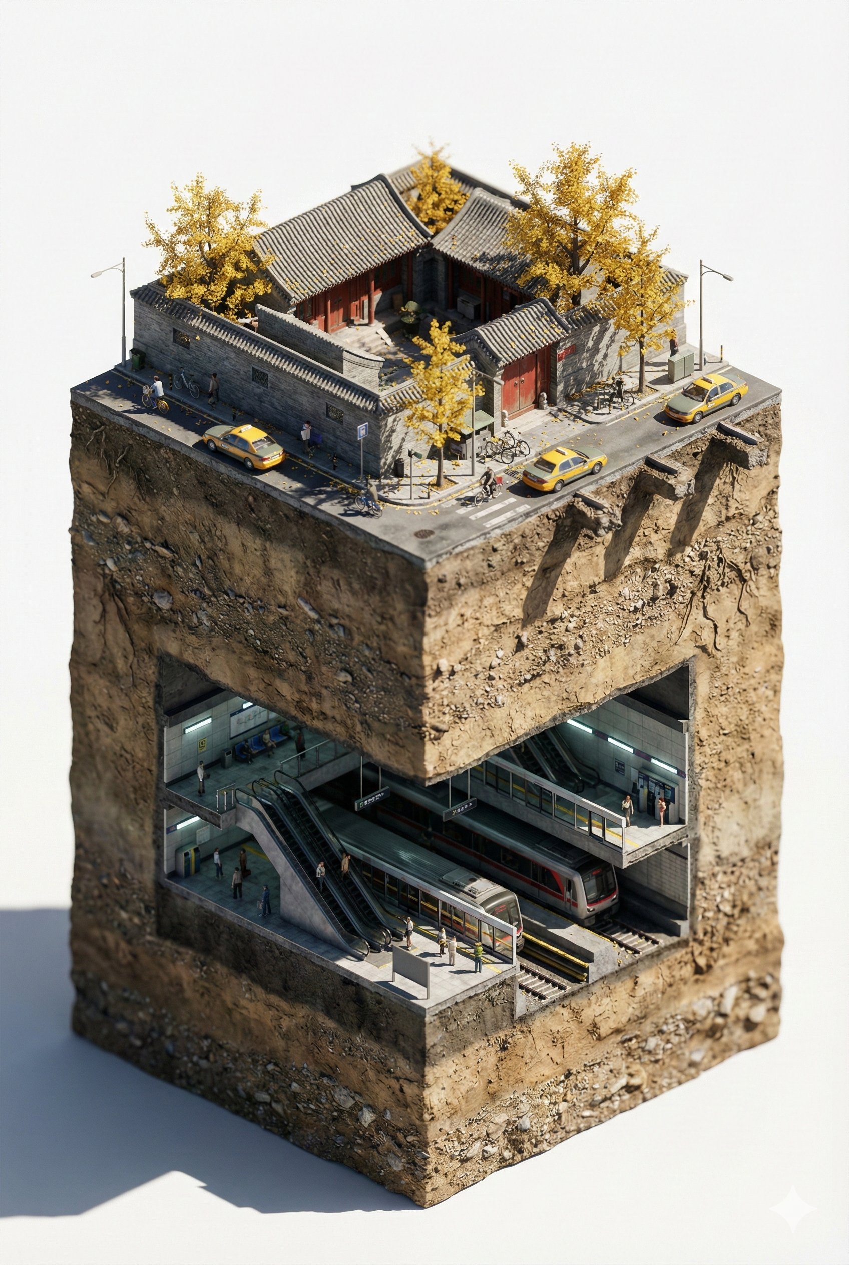 城市/地点名称超写实等距建筑模型