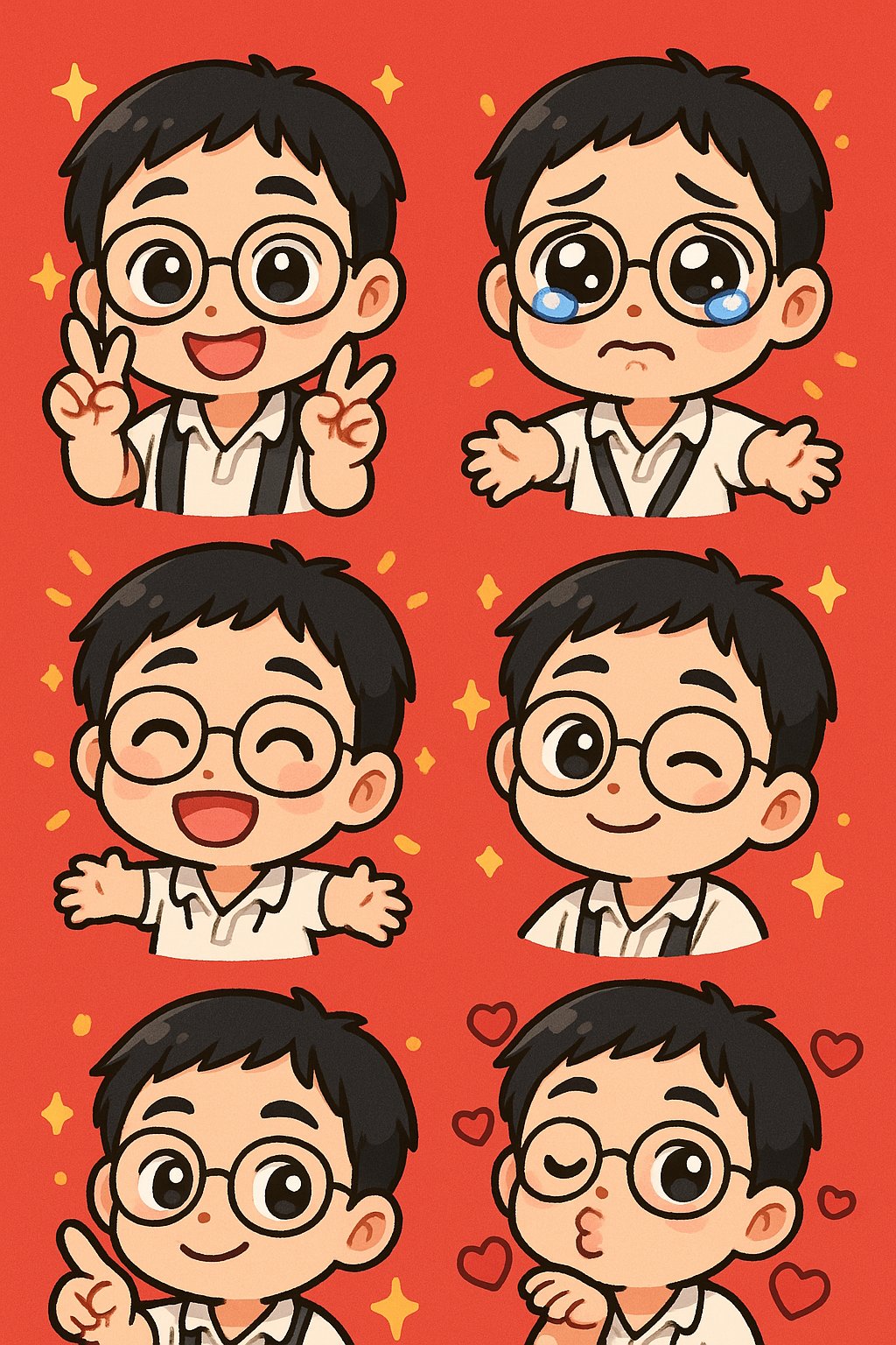 个人Q版表情包制作