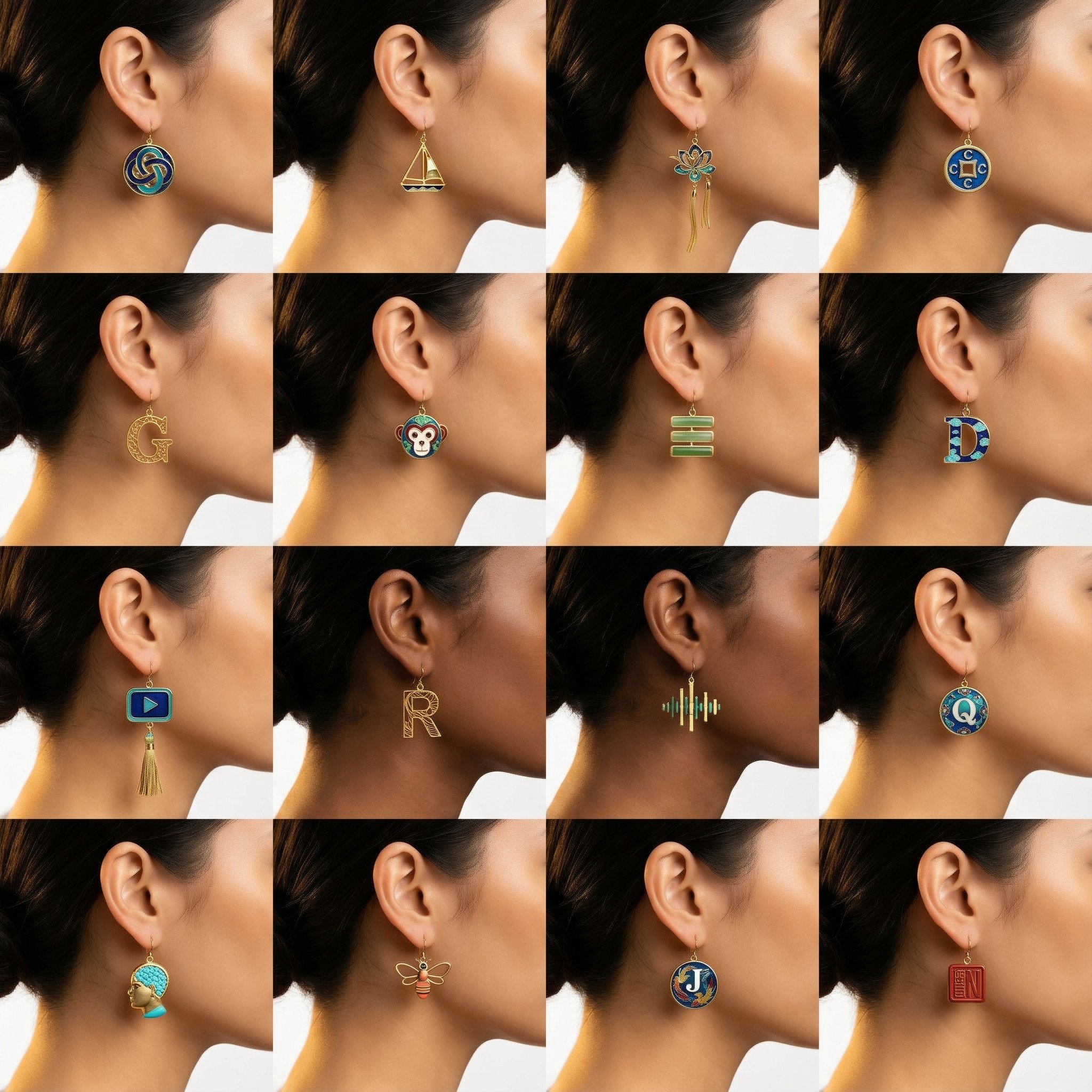 封号前玩耳饰系列摄影