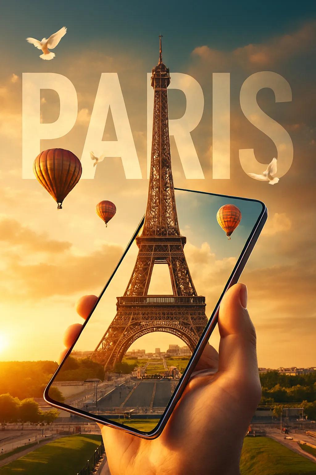 超现实旅行主题数字艺术作品