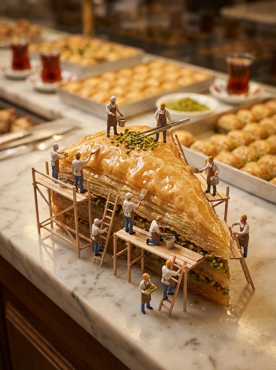 土耳其美食与微型厨师