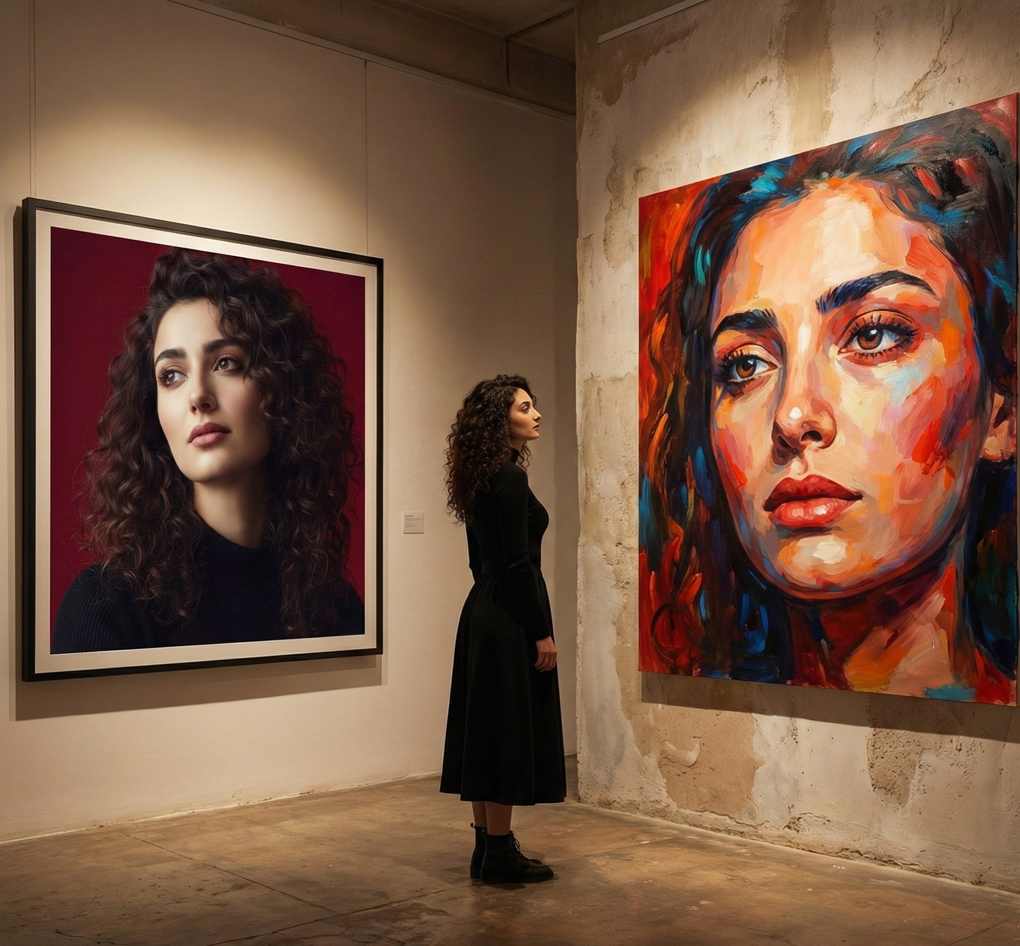 艺术画廊内部图像