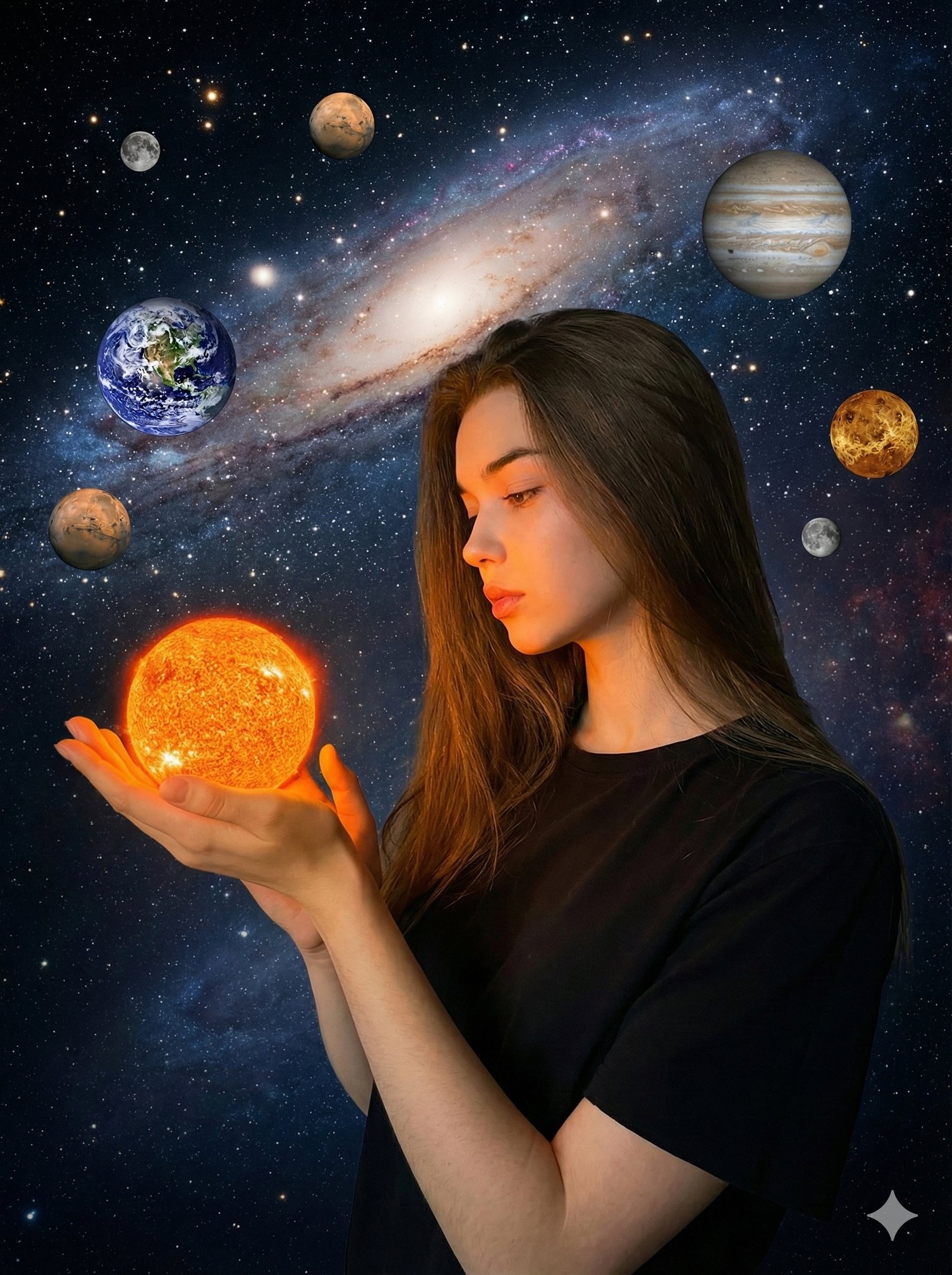 太空中的神秘女性