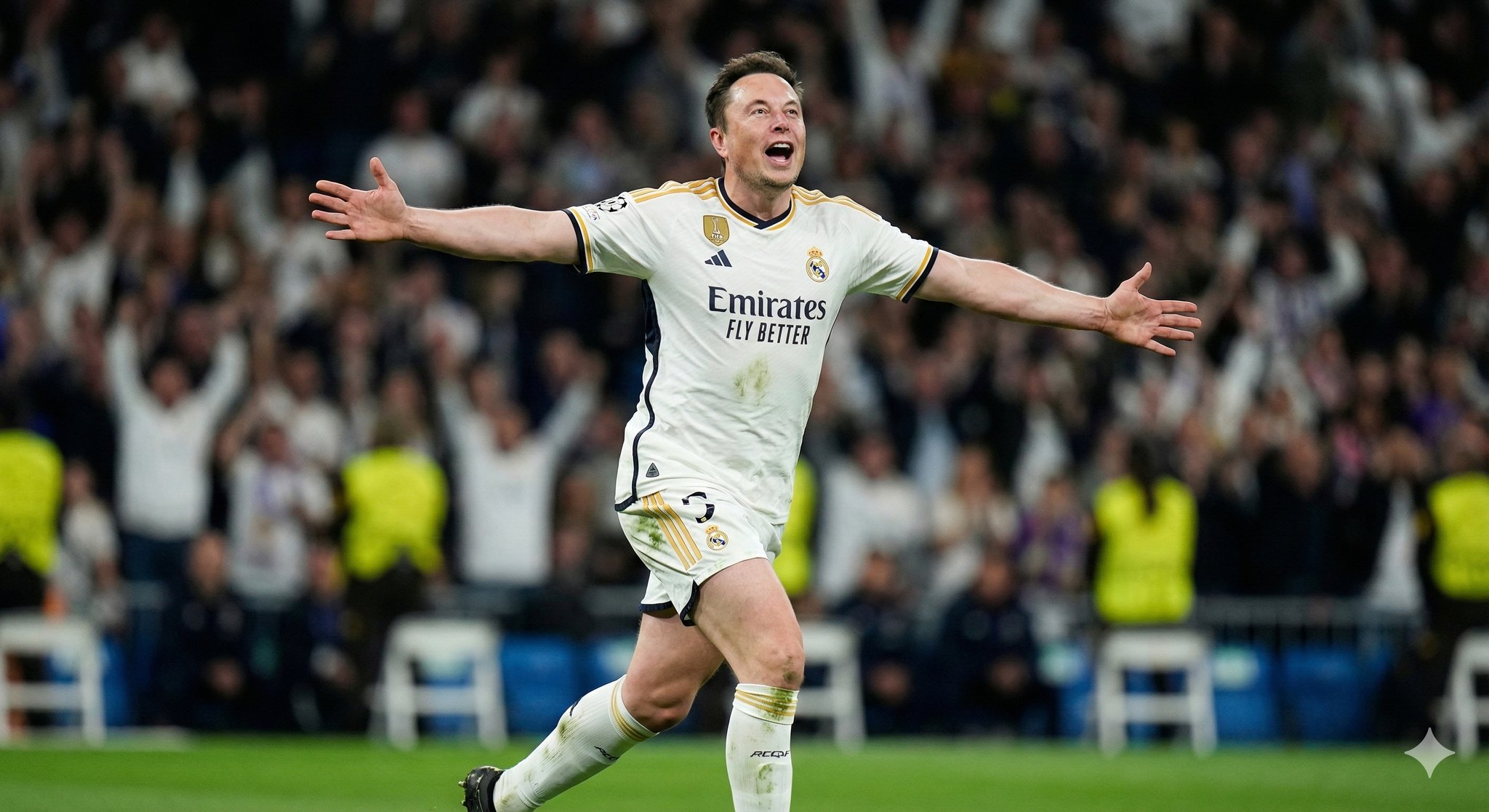 Gemini Nano Banana Pro - 超现实主义足球明星庆祝瞬间