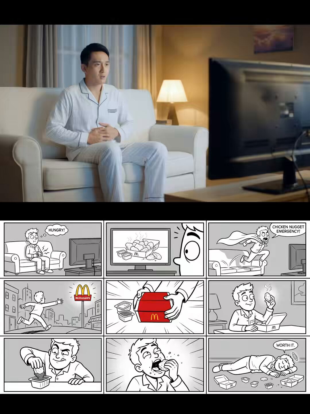 麦当劳广告制作流程分享