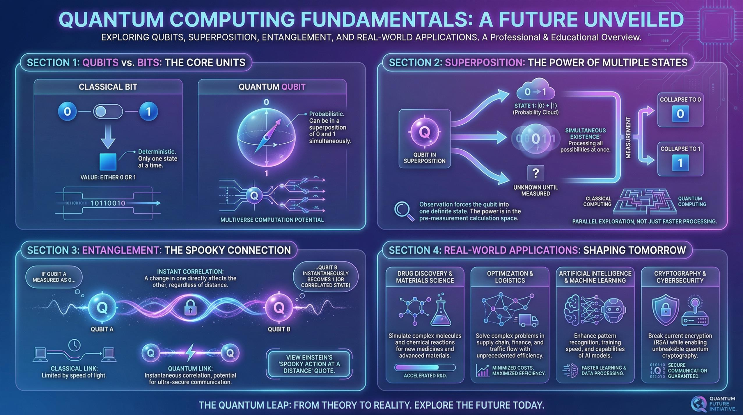量子计算基础信息图