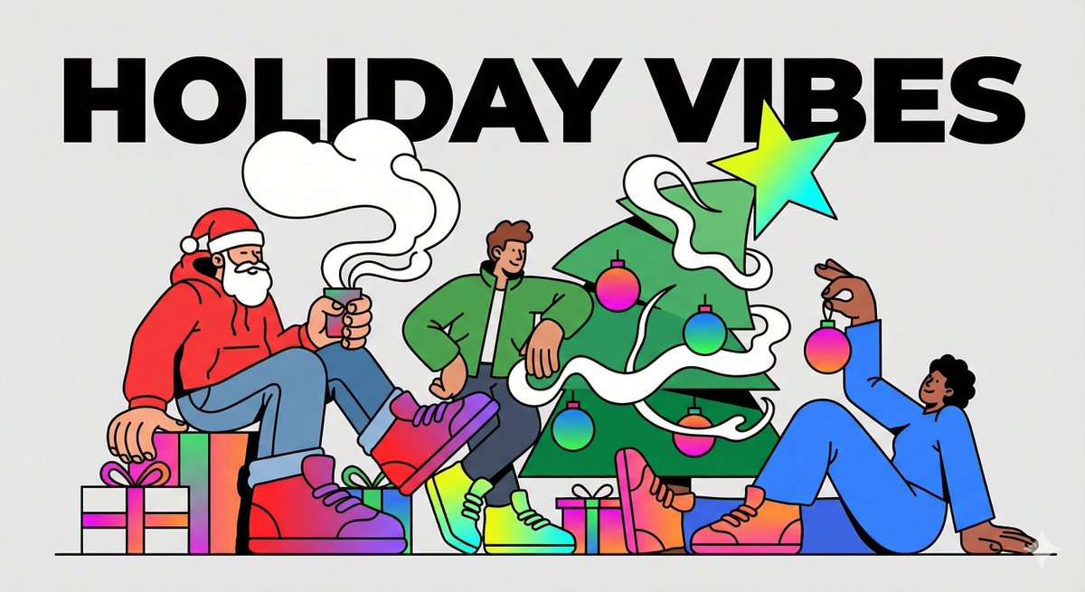 高级感圣诞节日主题插画