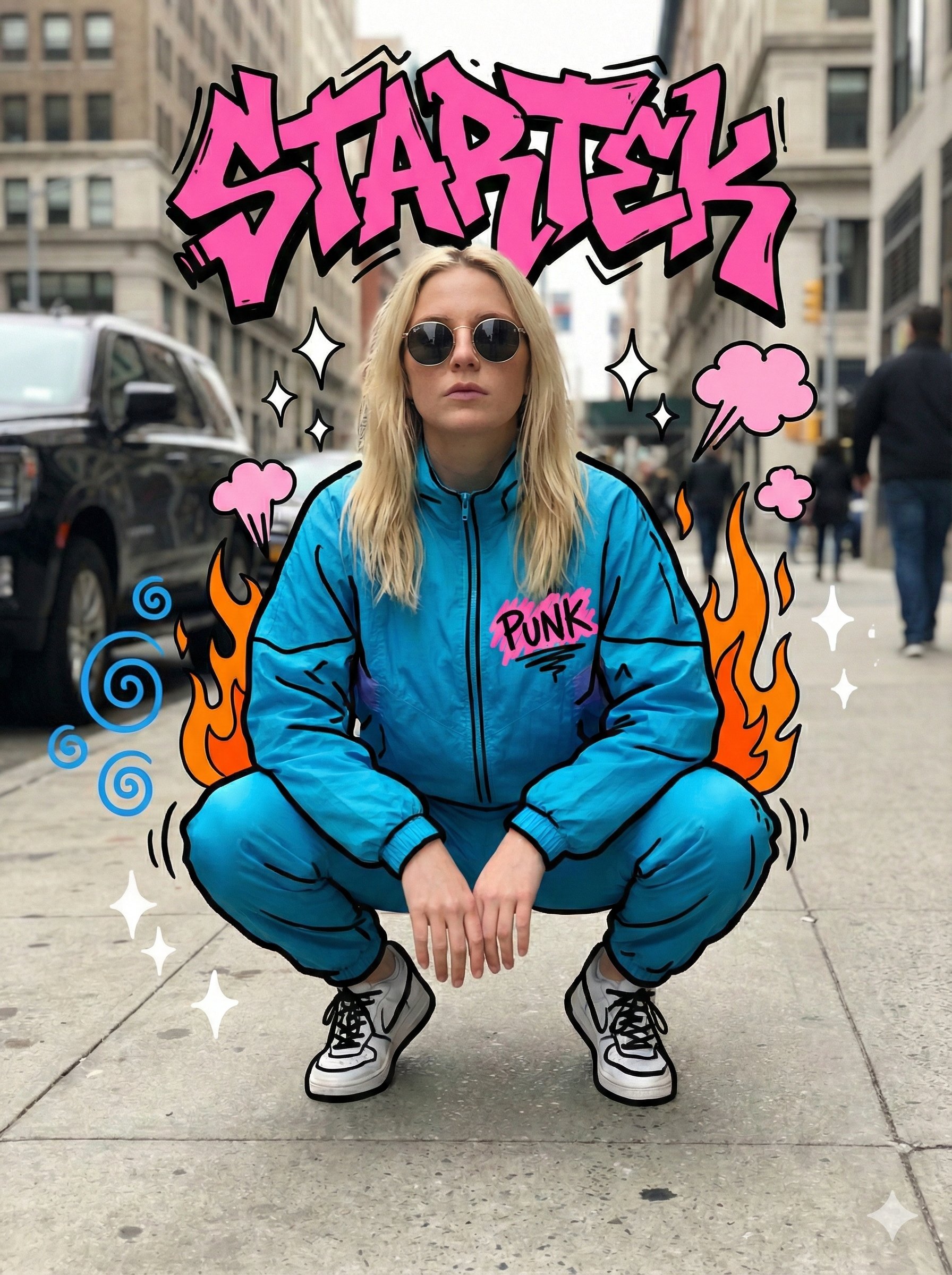 Nano Banana Pro 抽象涂鸦摄影