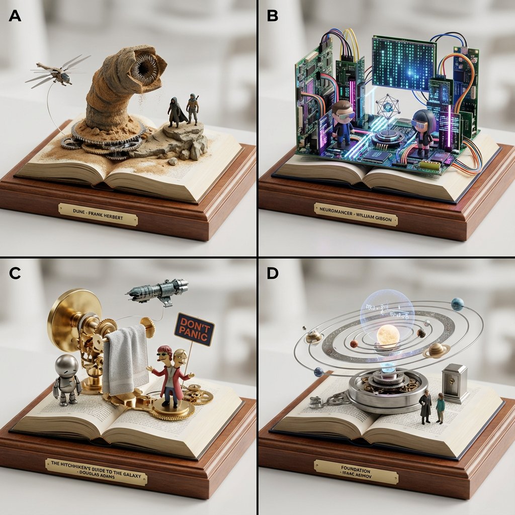 科幻书籍之美：Nano Banana Pro提示生成