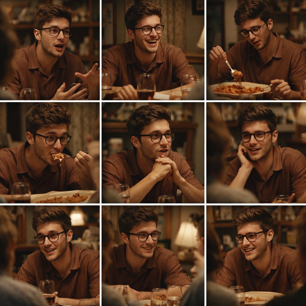 家庭晚餐连续场景