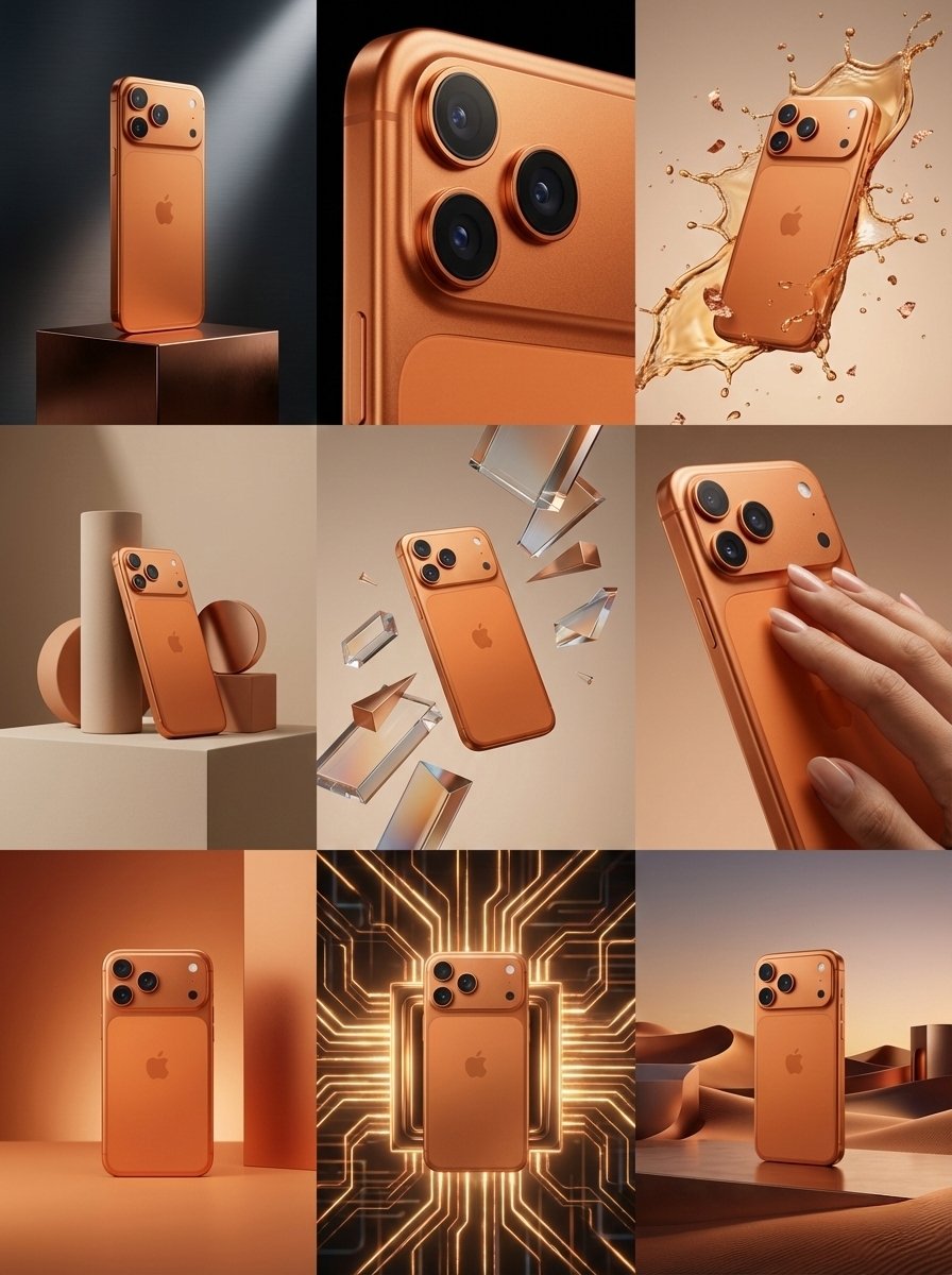 高端iPhone 17 Pro广告概念