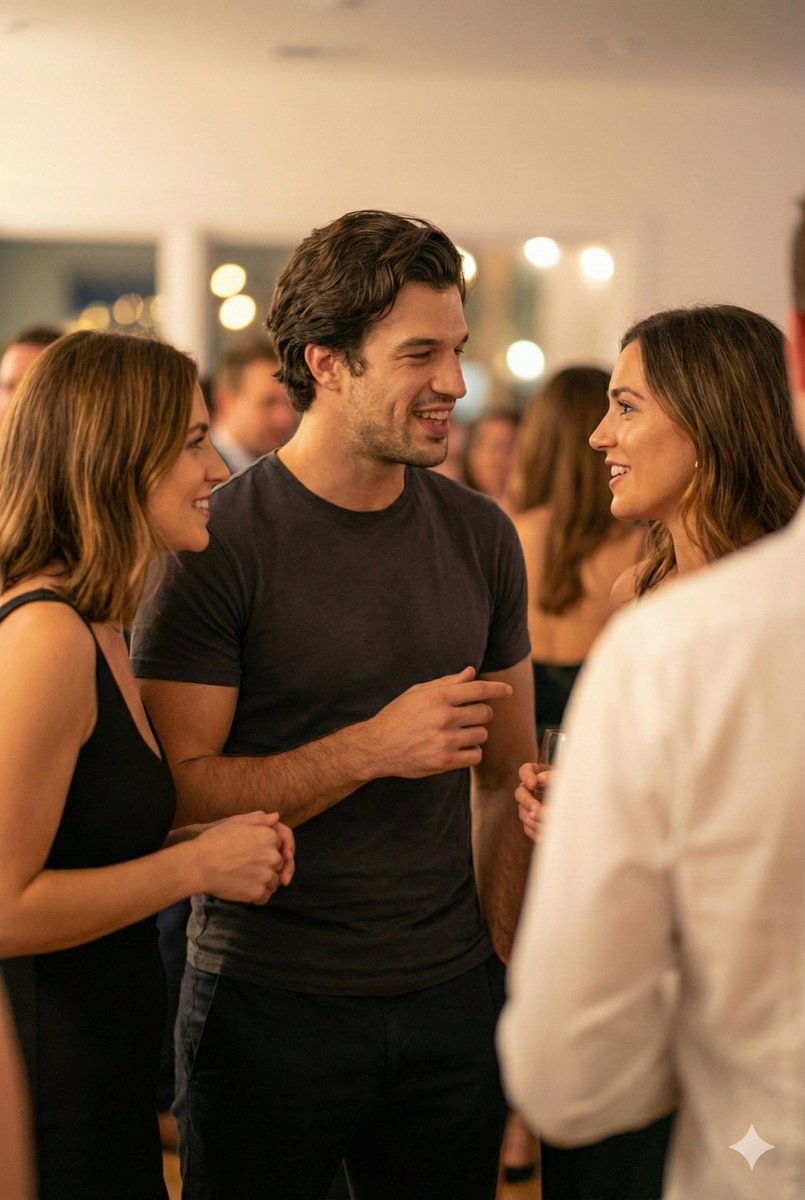 室内派对场景人像