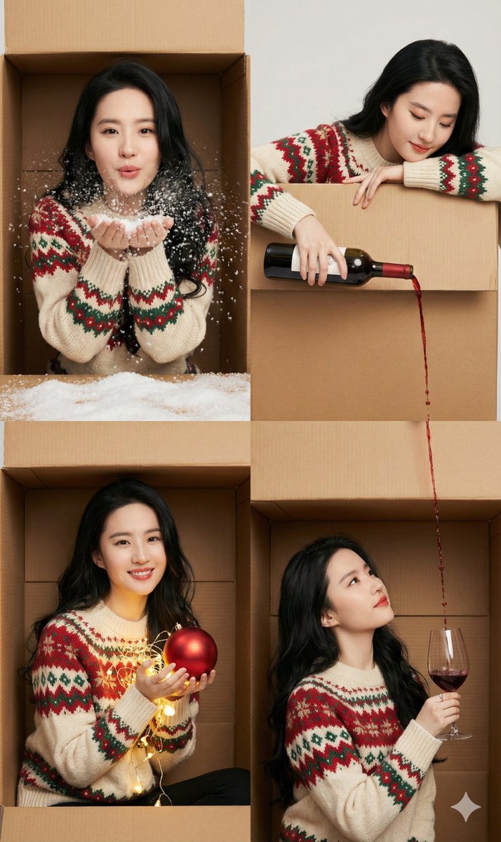 圣诞风格心情愉悦的创意拼贴