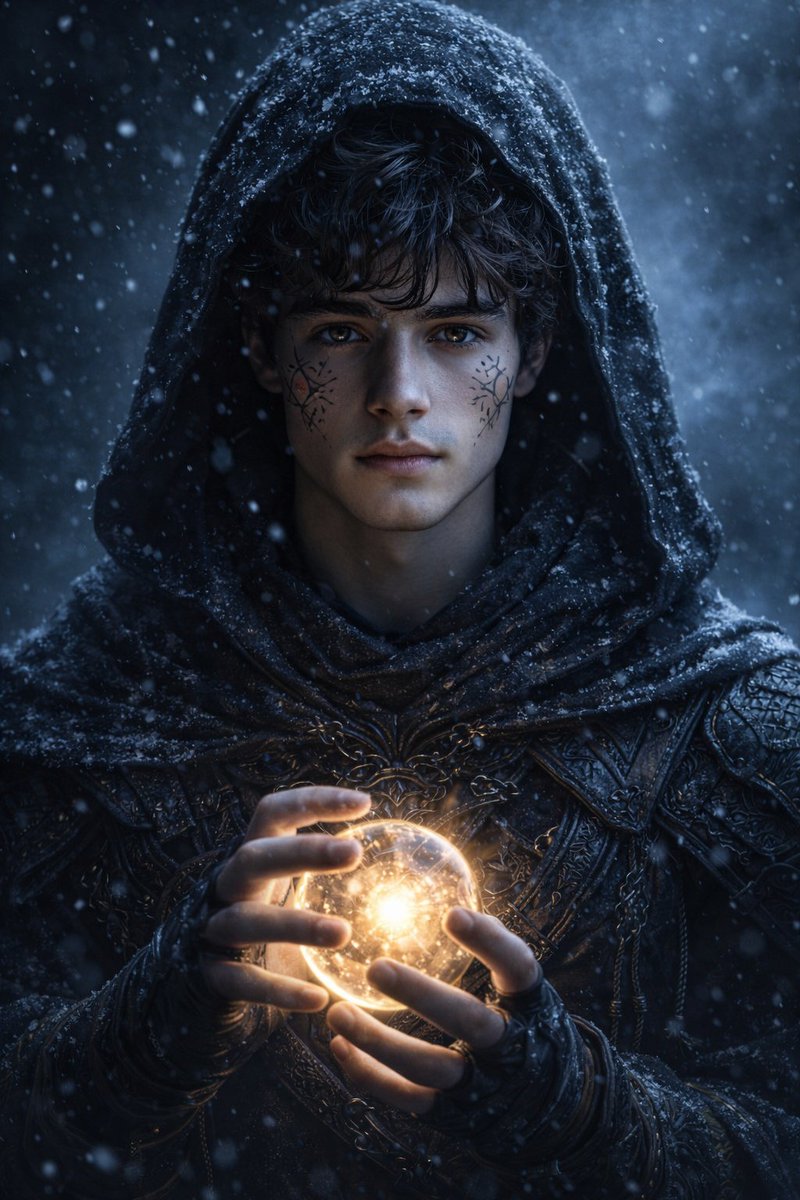 神秘斗篷法师暗黑幻想肖像