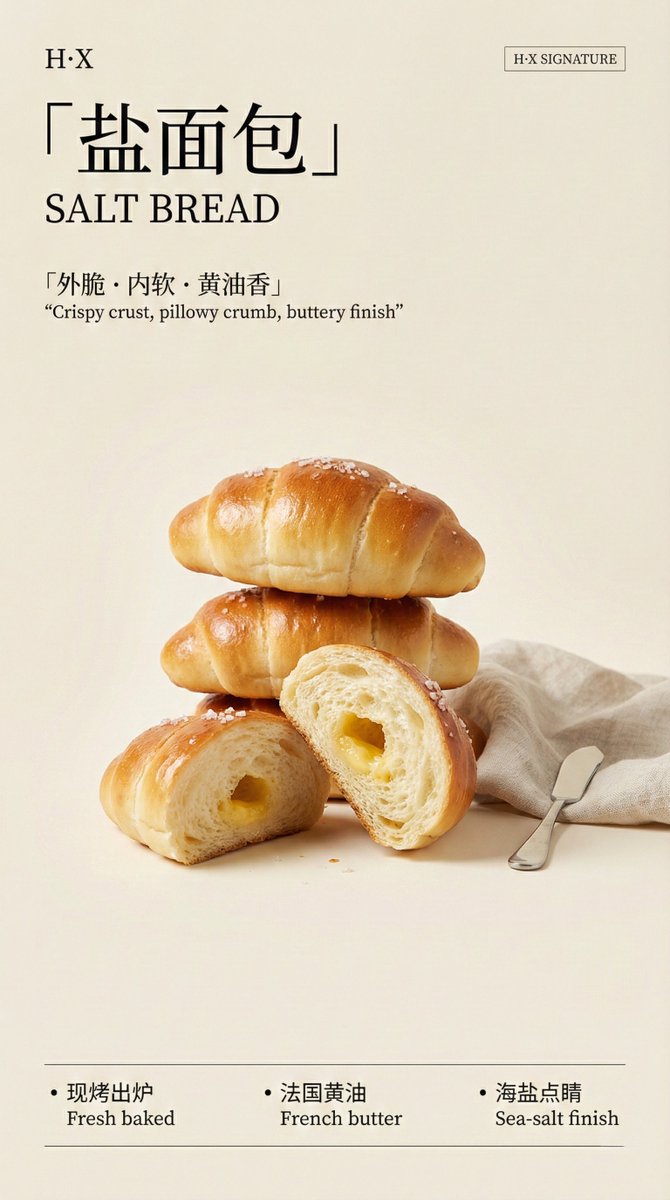 面包与糕点系列海报