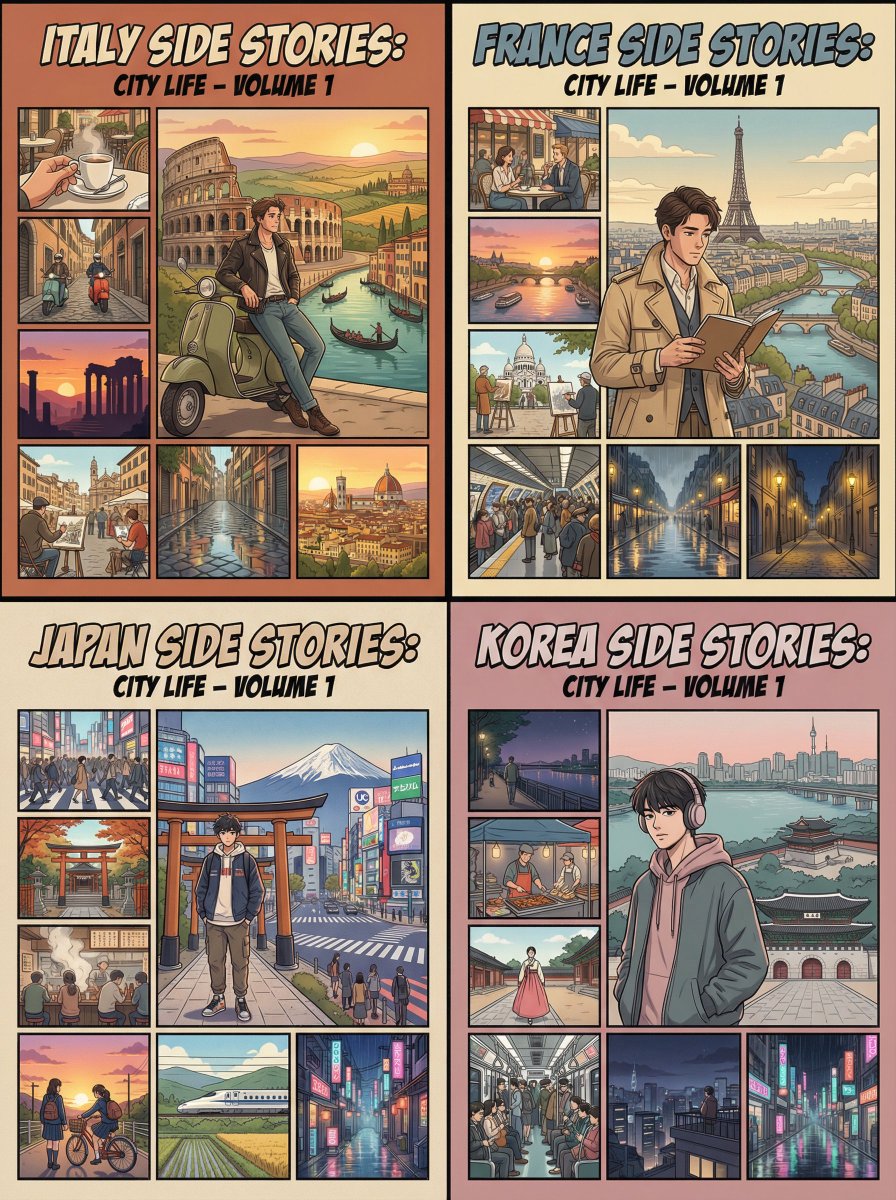 城市生活系列海报