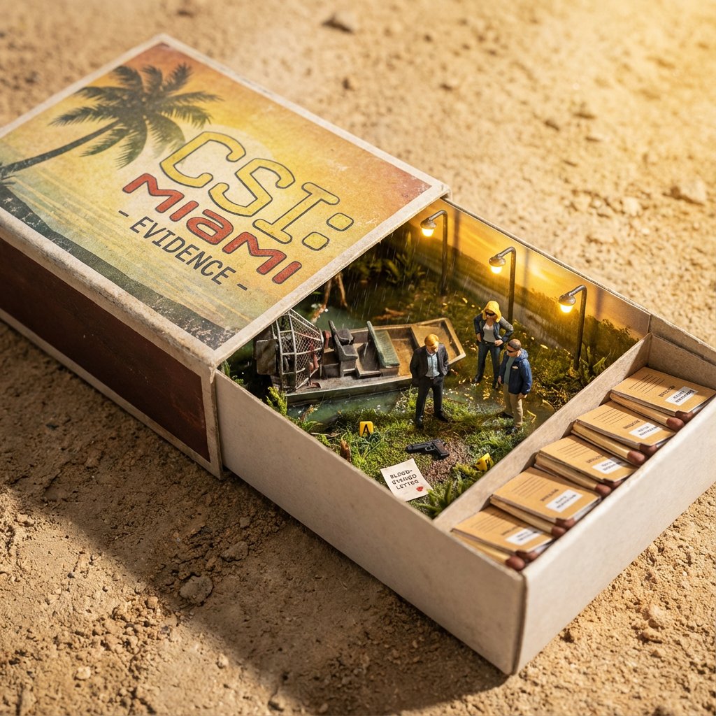 犯罪系列或电影变匹配盒场景