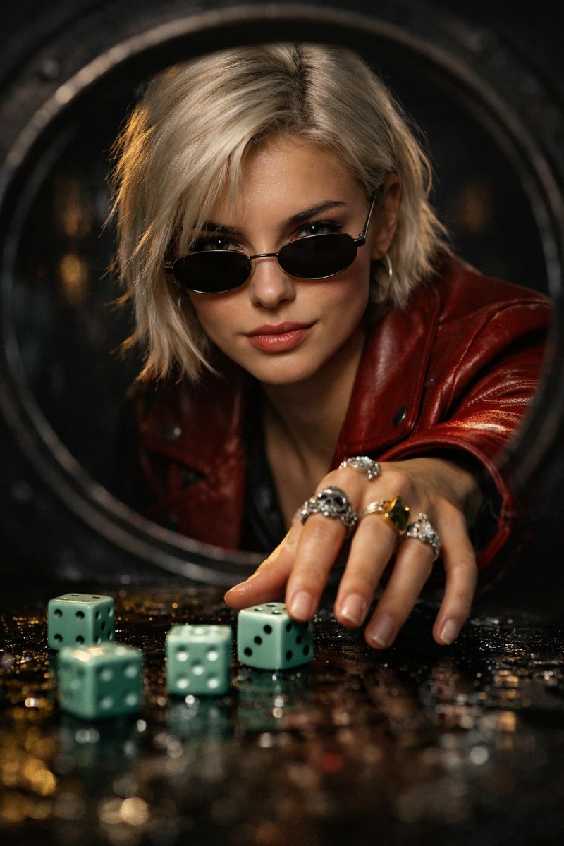 情感疏离的铂金短发女性