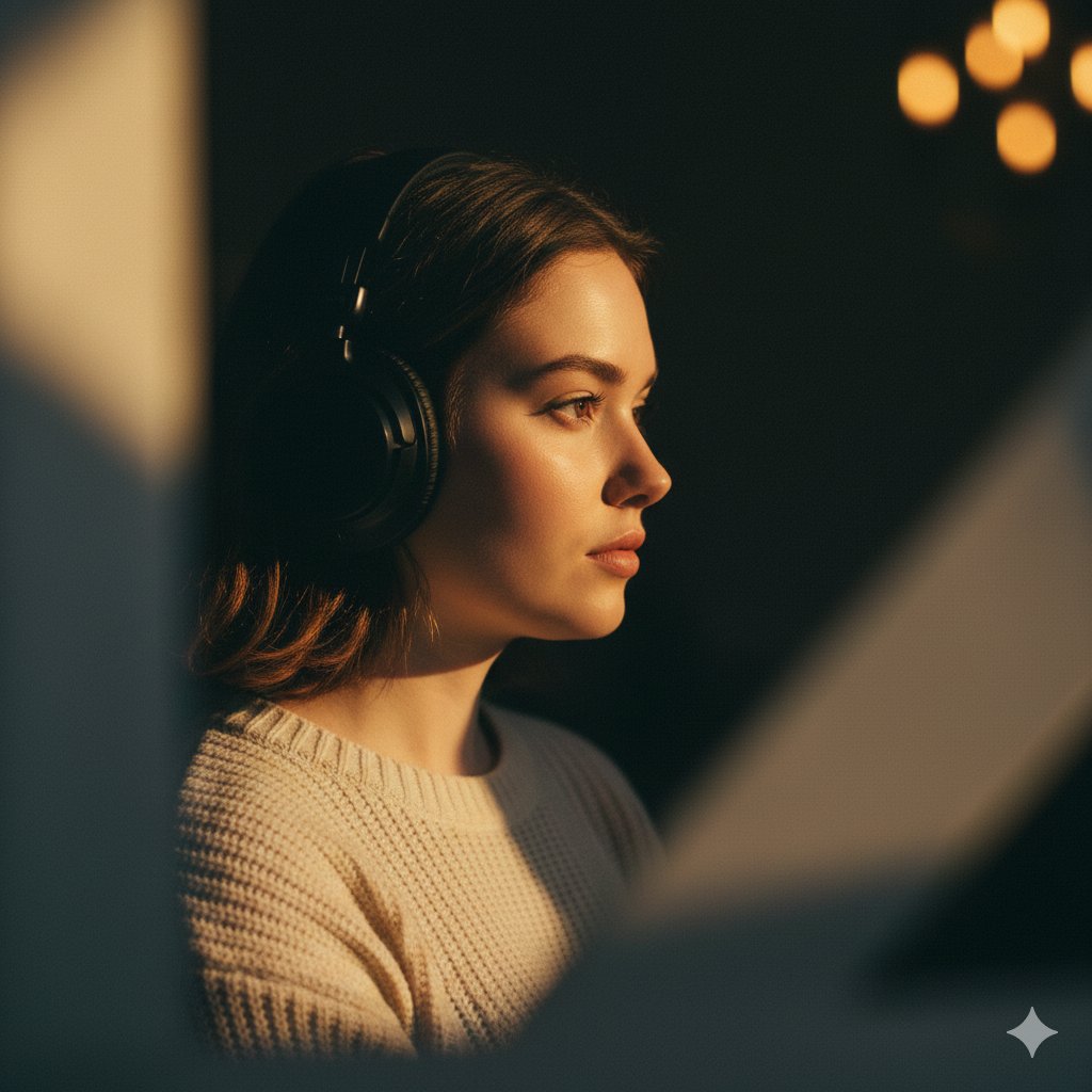 年轻女性的情绪化摄影