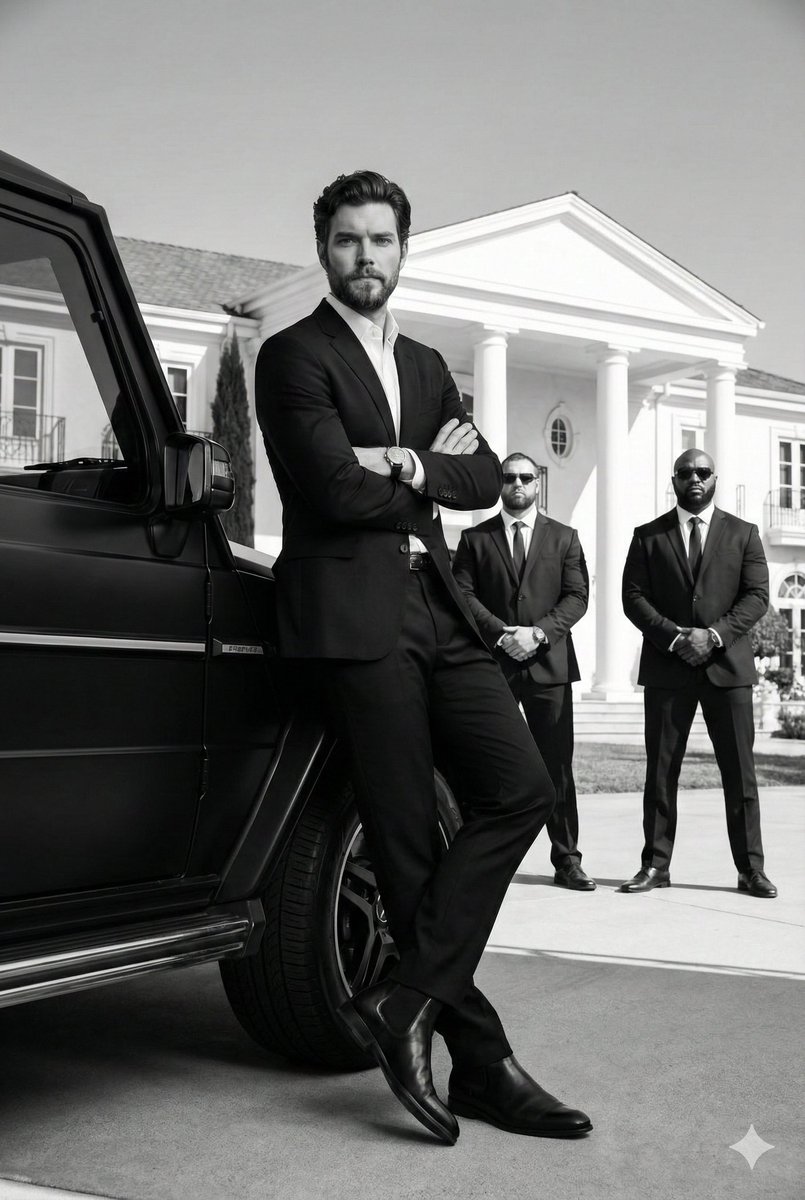 电影感黑白色调肖像