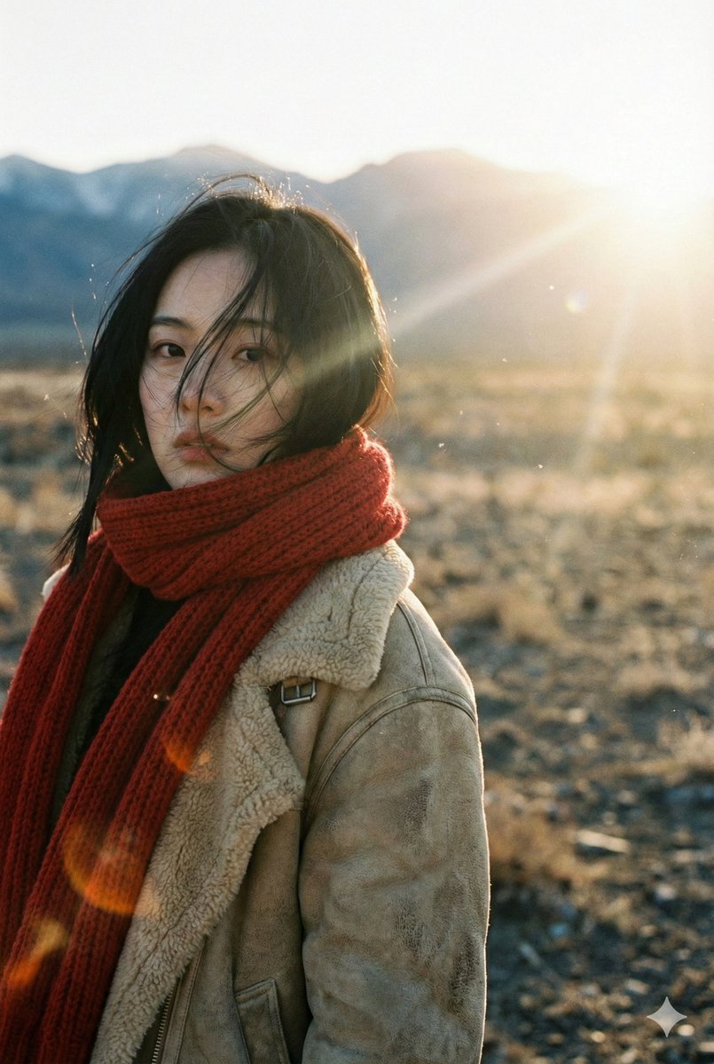 风中的美丽中国少女