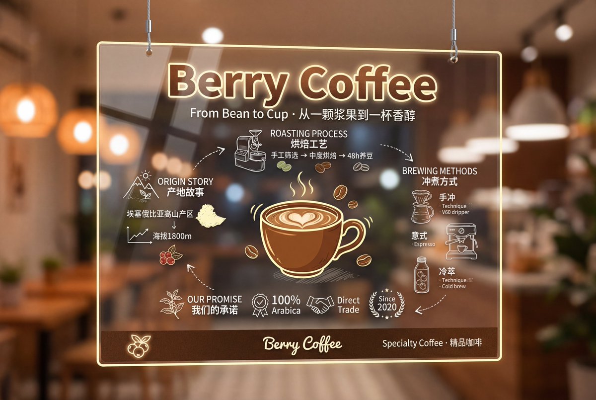 高端透明亚克力招牌