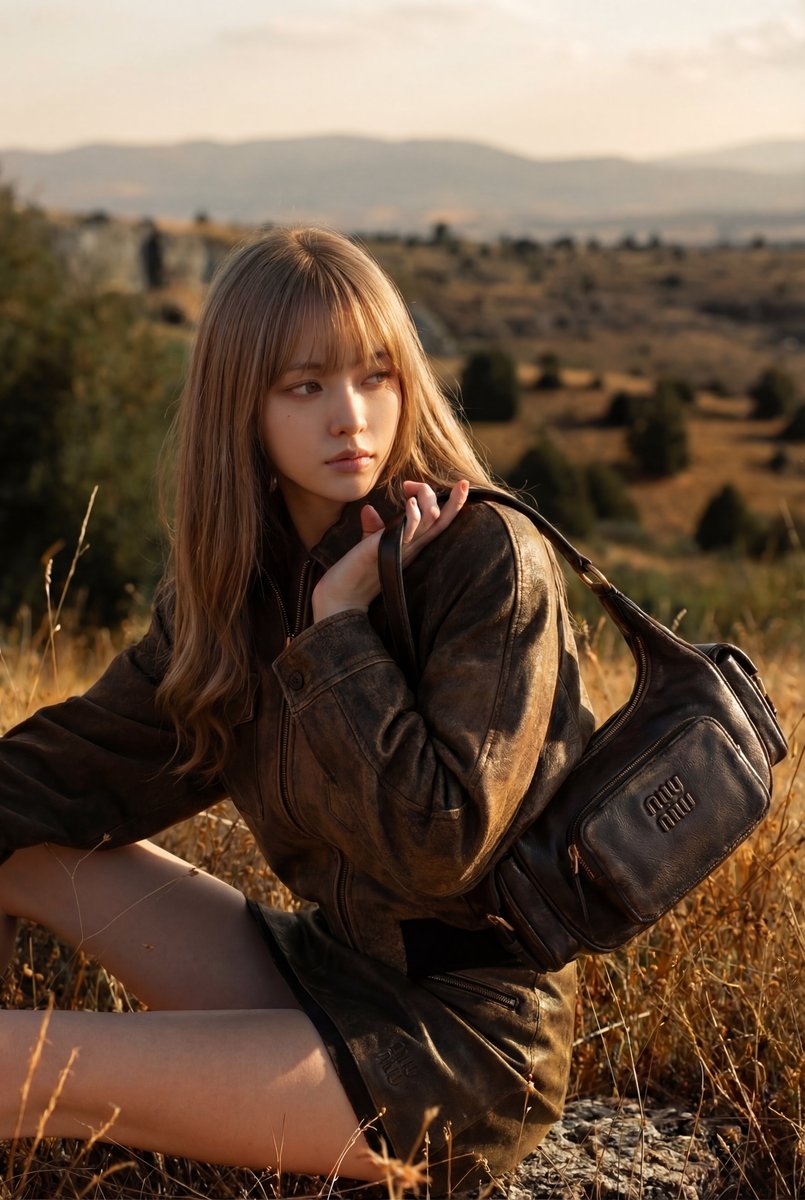 干草地金色时刻 回头