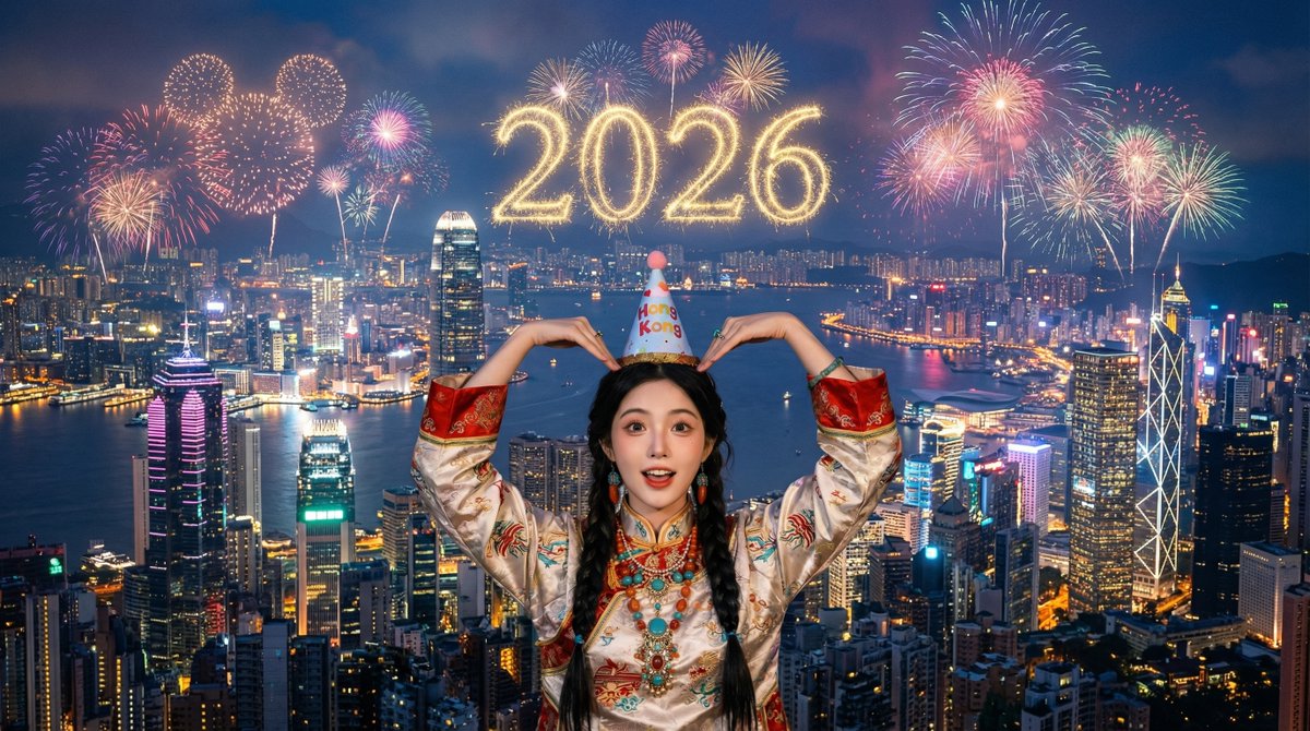 维多利亚港城市天际线庆典