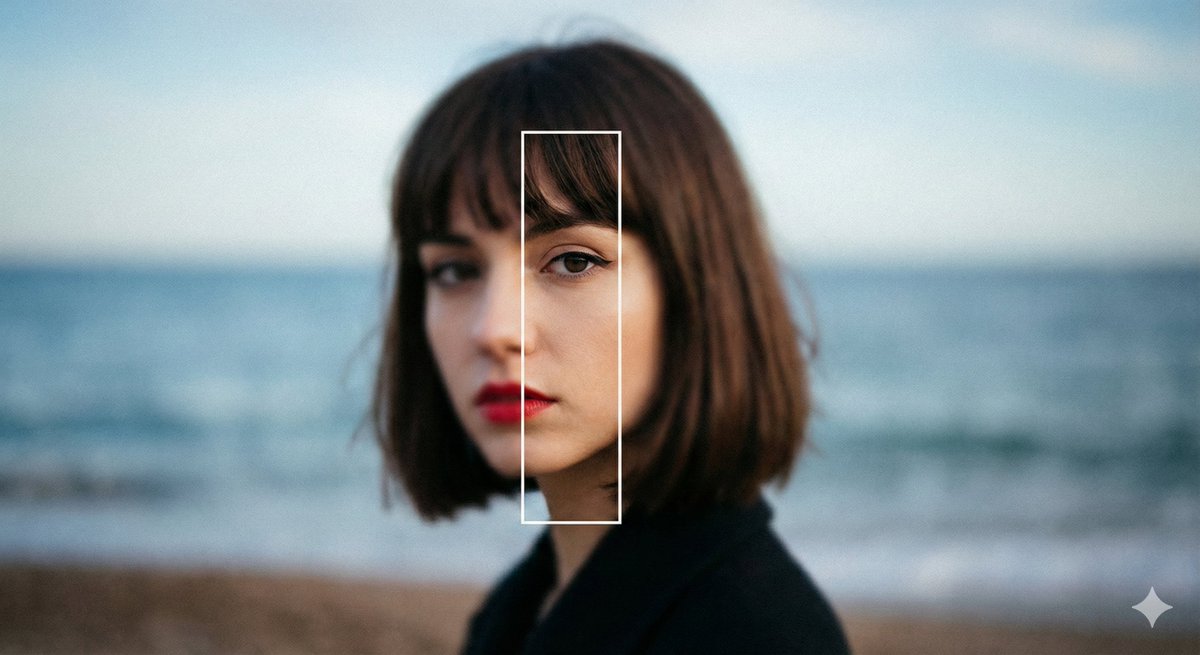 实验性编辑风格女性肖像