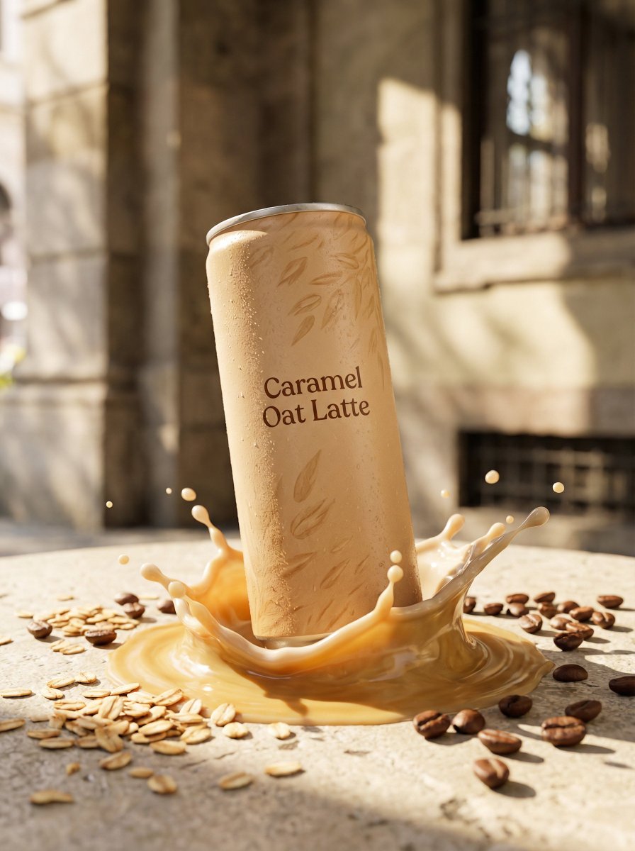 Golden Peach Fizz Beverage Photography