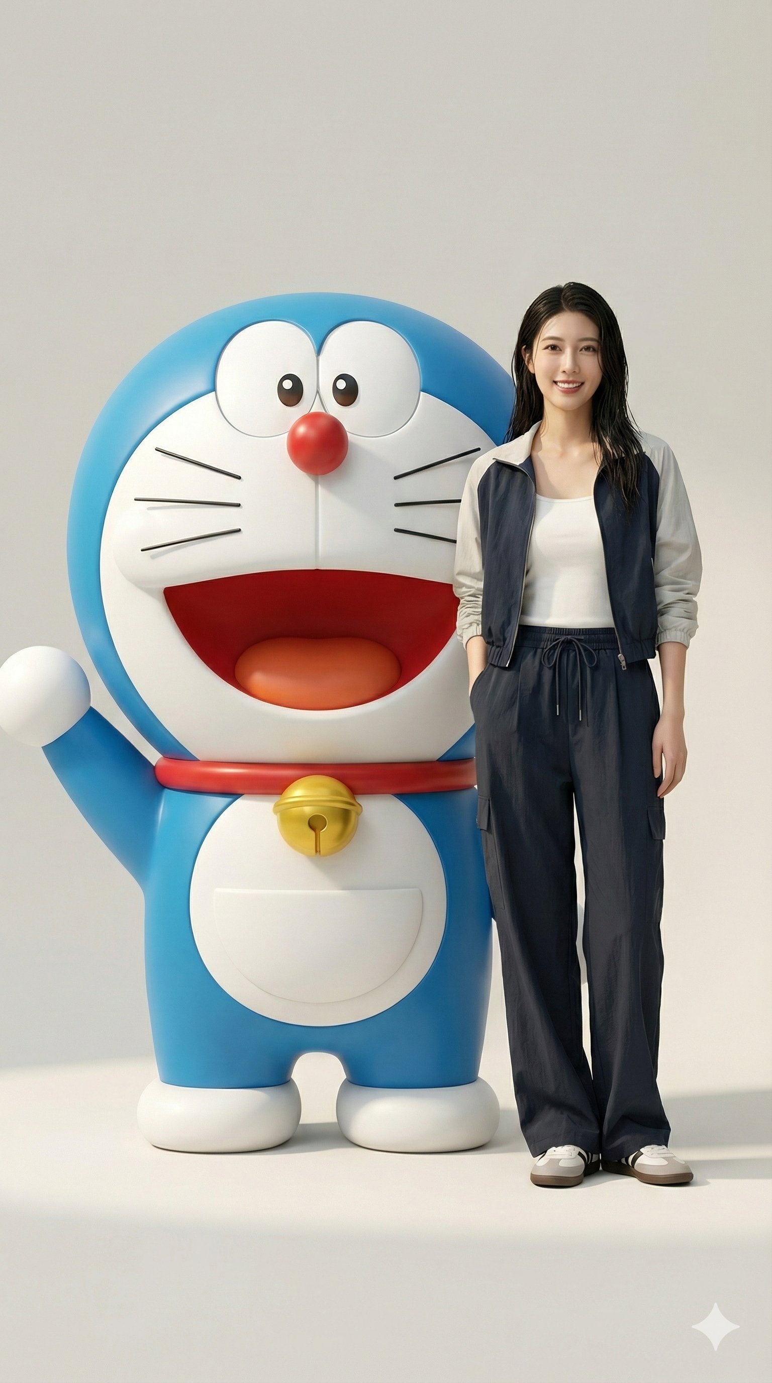 与动漫角色同色系合照