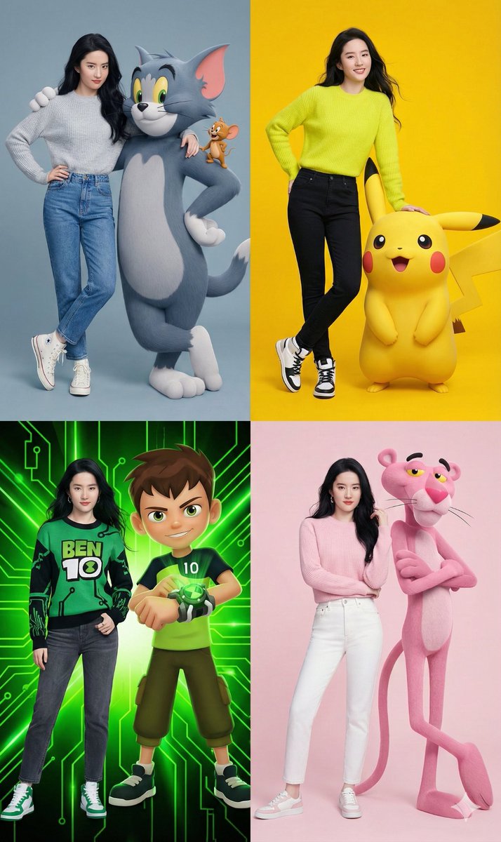 卡通人物合影系列