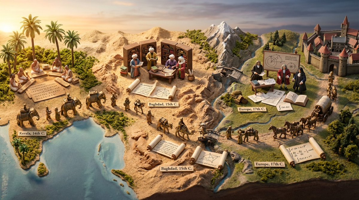 微缩丝绸之路/贸易路线商队场景