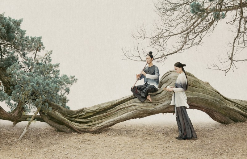 唐代宫廷乐队阿干树枝演奏