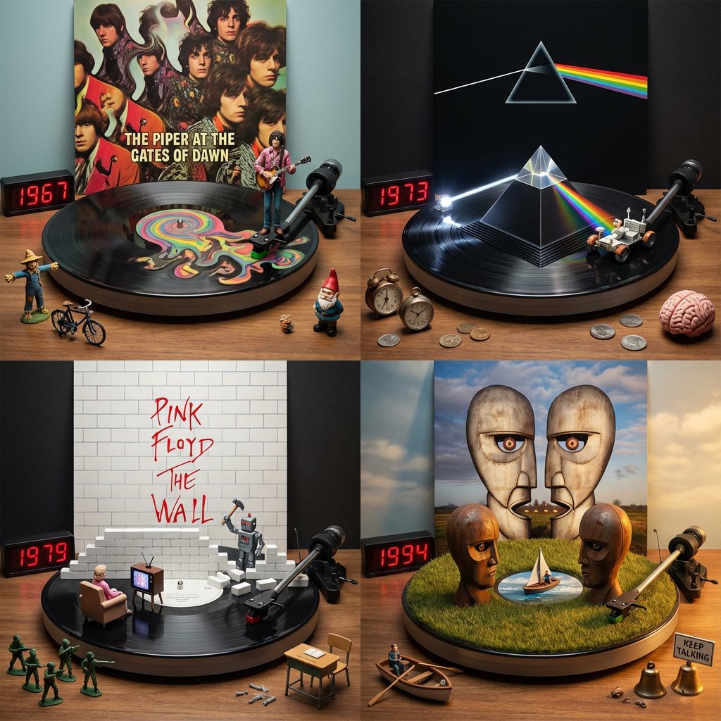 Pink Floyd：不同时代专辑视觉演绎