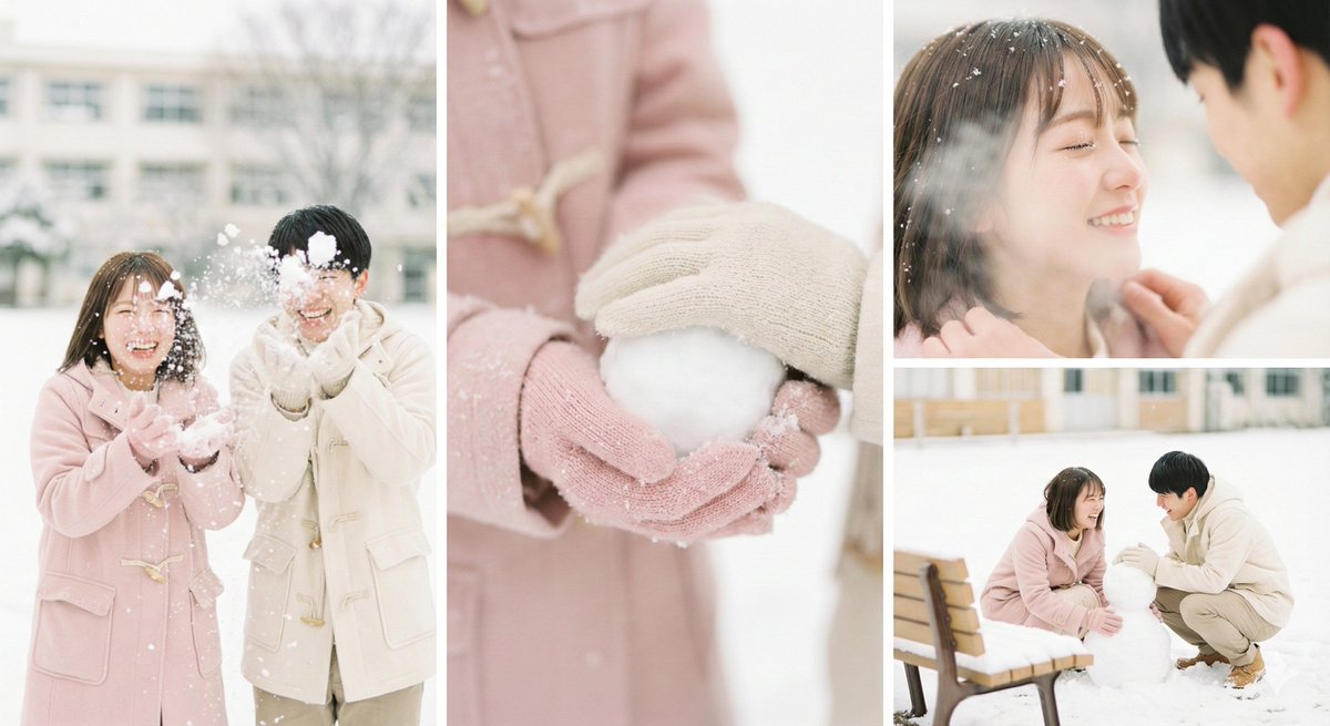 下雪天初恋写真