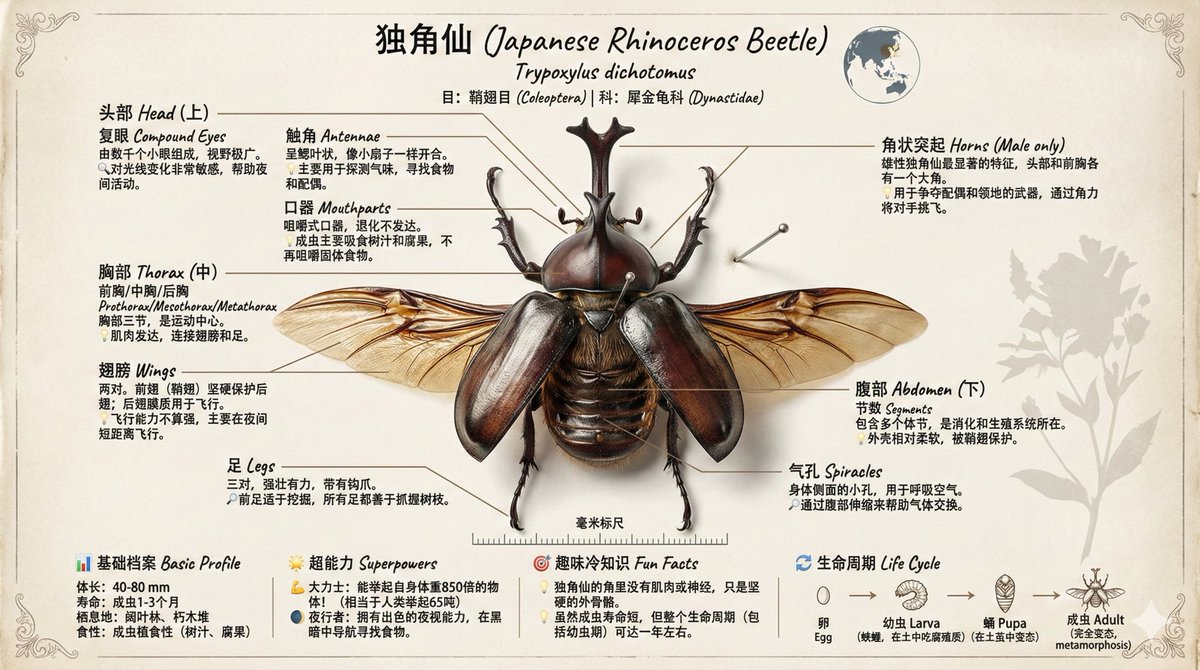 蜜蜂昆虫知识科普图谱