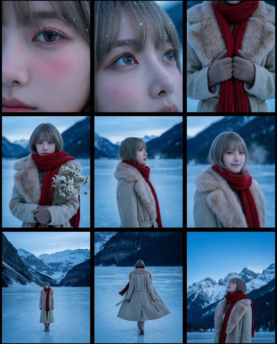 冰冻阿尔卑斯冬季场景故事板