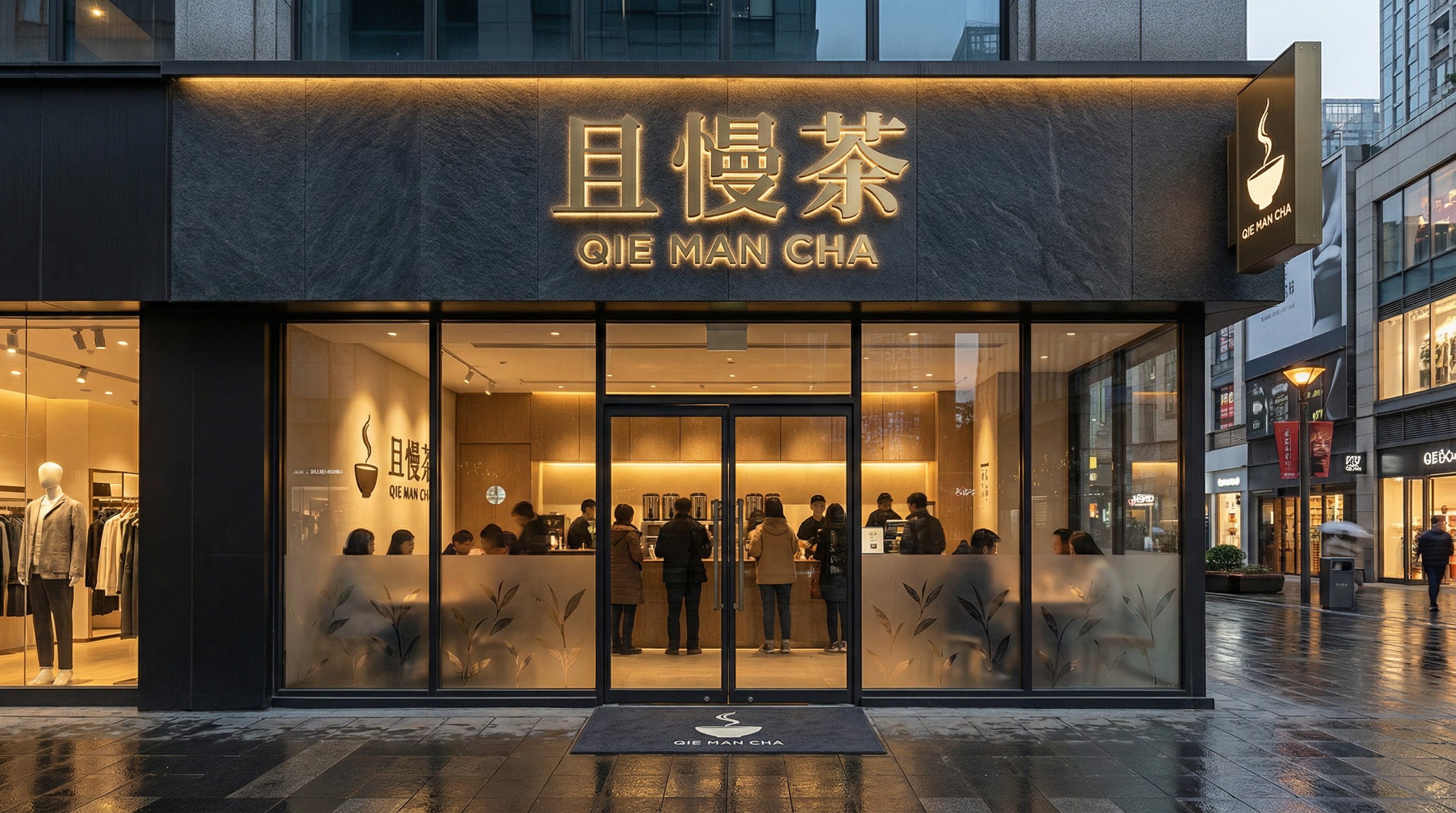 国潮东方奶茶品牌视觉设计通用模板