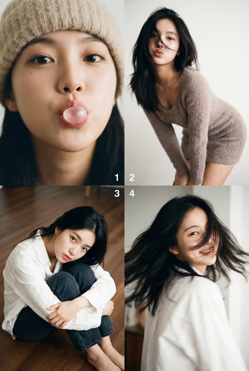 性感韩国K-pop偶像艺术电影拼贴