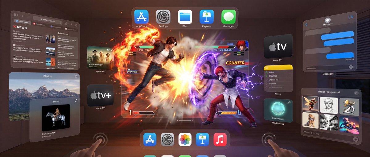 Apple Vision Pro视觉OS 26界面截图